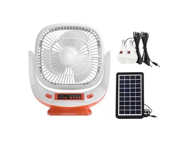 &uu VENTILADOR CON PARLANTE Y PANEL SOLAR TYN-008BT